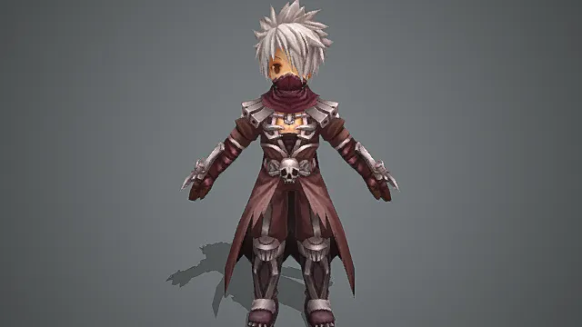 Q 版暗影刺客少年角色模型