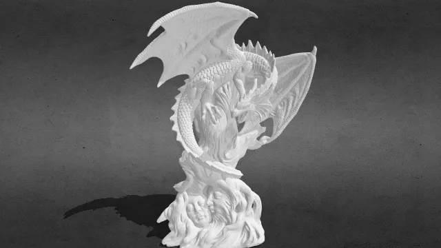 森林守护龙 摆件stl.stl