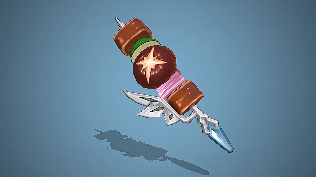 烤串模型  香菇  彩蔬串烧  奇幻料理