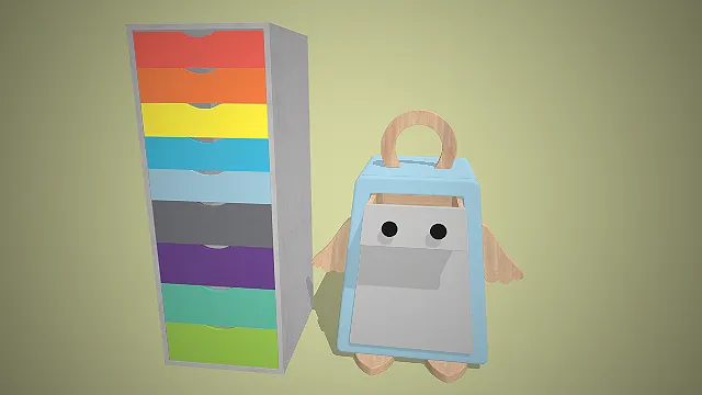 儿童收纳  企鹅造型  储物整理  趣味设计