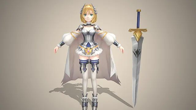 圣剑骑士  白金圣铠  欧式幻想  巨剑武器