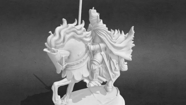 骑着战马的黑暗骑士obj