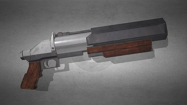 科幻霰弹枪  木质握把  战术风格  科幻武器