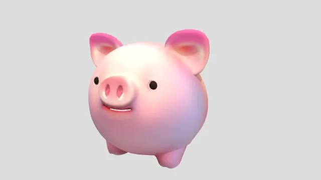 maya绑定模型【猪】