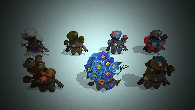 针织玩偶  布艺手工质感  自然元素  童趣可爱