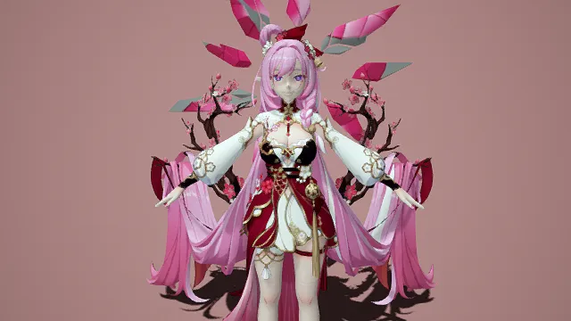 极乐世界 2 崩坏   美少女   游戏角色模型 