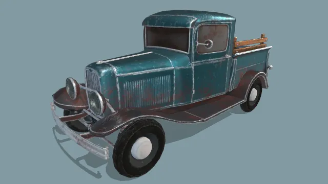 福特模型皮卡汽车货车装载车