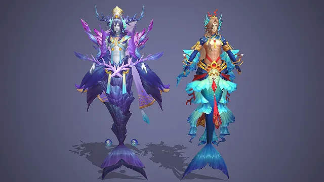 人鱼鲛人  深海龙王  海洋元素  水系法师