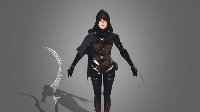 游戏人物 人物模型 刺客信条 刺客