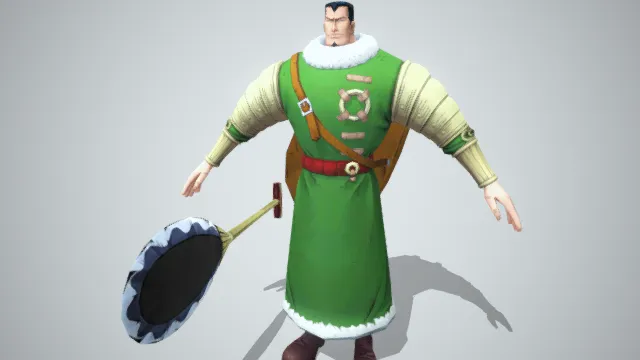 海贼王  动漫角色  武士  船桨  猛男