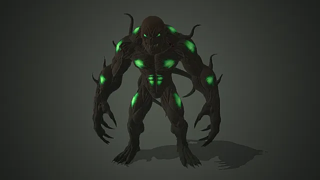 毒疫畸变魔怪模型