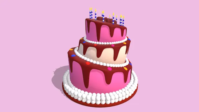 异形插有蜡烛的蛋糕有巧克力酱甜点食物