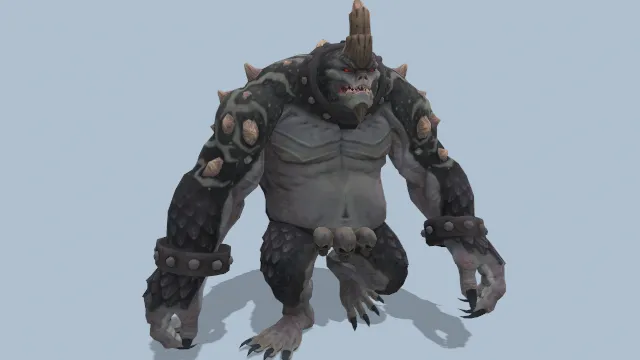 行走的怪物动画铁制铠甲装备