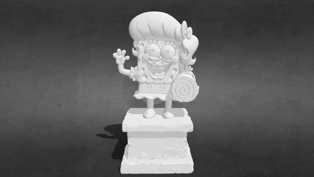 女装海绵宝宝 不良丑女stl.stl