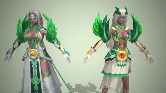 龙裔精灵  冷艳御姐  银发精灵耳  祭司角色