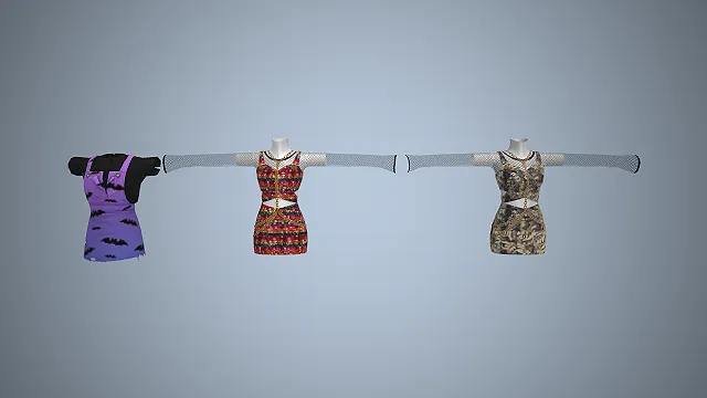 辣妹风套装  渔网袖套  千禧风  个性酷感