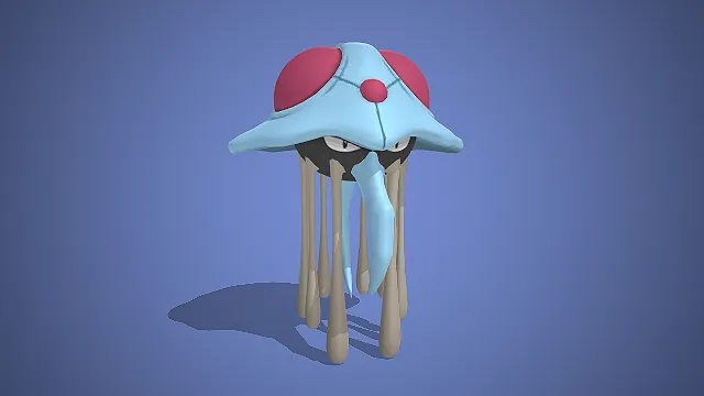 毒刺水母  宝可梦  水毒属性  卡通形象  水母造型