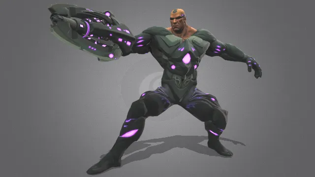 赛博格游戏角色人物武器战士冲击枪炮