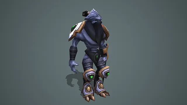 科幻星灵绿晶高阶圣堂武士 3D 模型 神族传奇作战单位素材