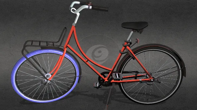 轮胎带LED灯管的自行车代步工具