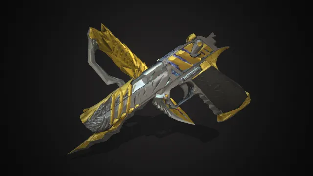 沙漠之鹰  手枪模型  武器  pbr模型  FPS  游戏模型