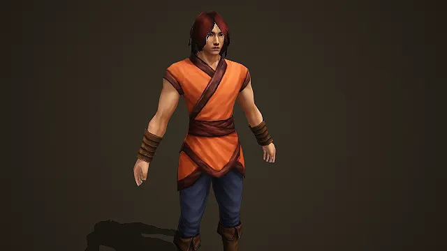 古风武侠江湖少年男性角色 3D 模型