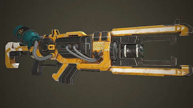 能量冲击枪  枪械结构  重火力科幻装备  道具  军事  游戏模型