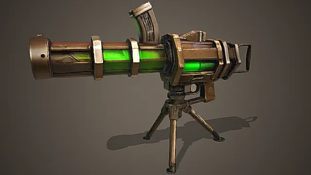 废土防线场景幽能光子炮模型