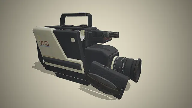 复古专业摄像机3D模型  影视拍摄器材