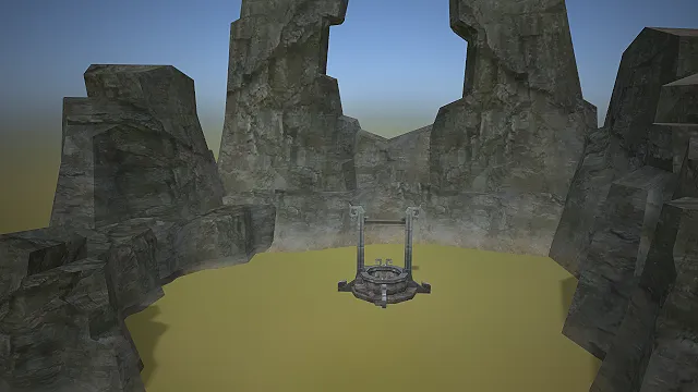 一个古风风格的3D古井模型，适合用于古风场景搭建