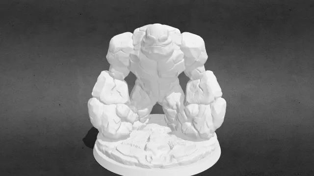 石裔巨石拳stl