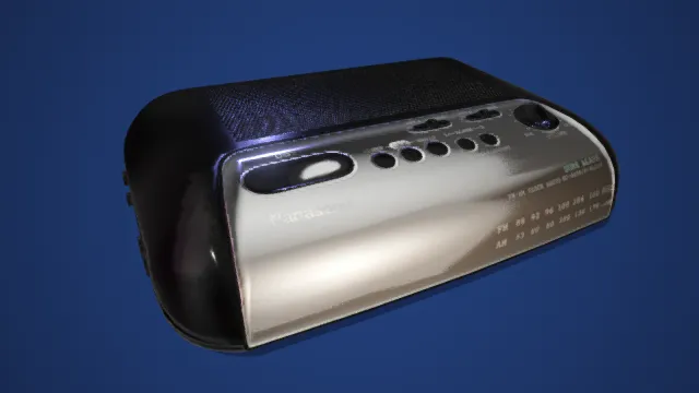 收音机 pbr模型 模型 家居用品