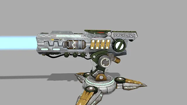 科幻风格  激光重炮  哨塔  pbr模型  游戏模型  军事装备