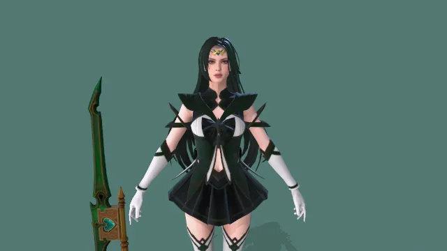 游戏模型 人物模型 美少女战士 游戏皮肤