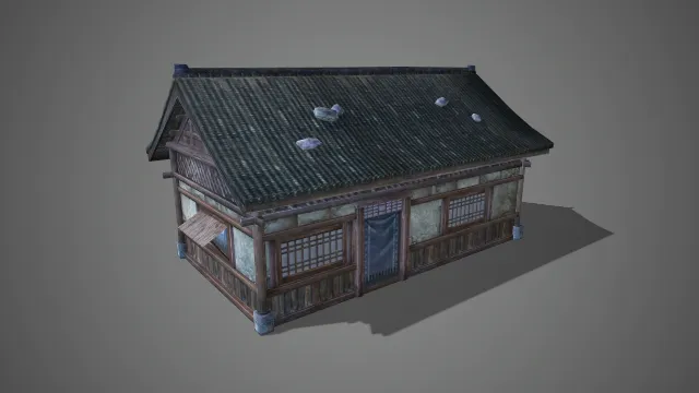 房屋 写实模型 古风建筑 建筑模型 