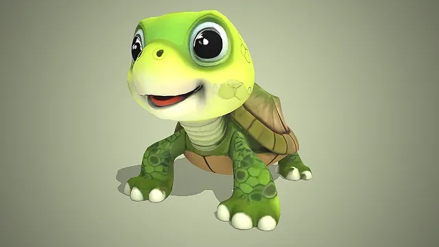 卡通乌龟  大眼萌感  卡通动物  儿童题材