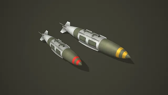 2款军用制导炸弹套装 3D 模型