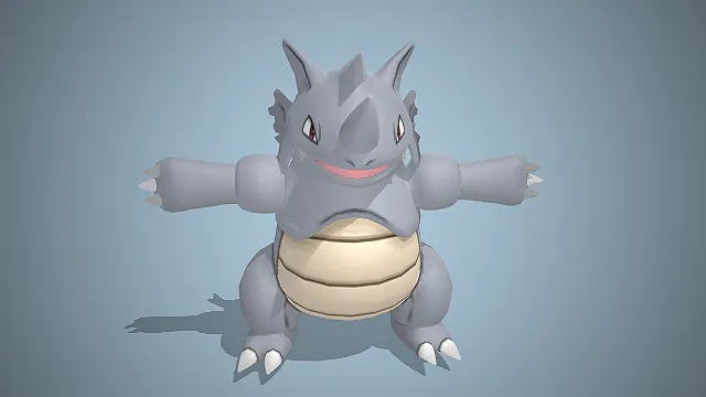 铁甲暴龙  地面岩石属性  宝可梦  独角造型