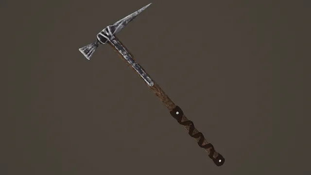 复古风格多功能战镐3D模型