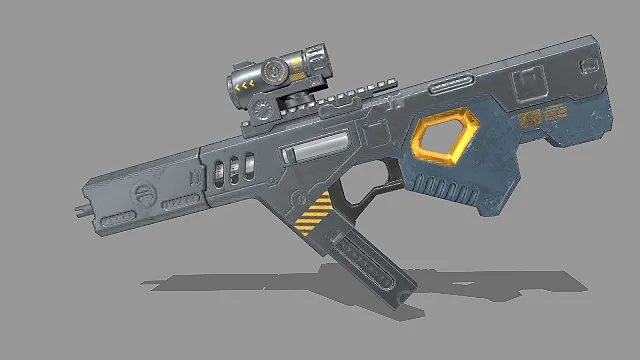 3D枪械  硬核科技感  枪械设计  写实风格  武器元素