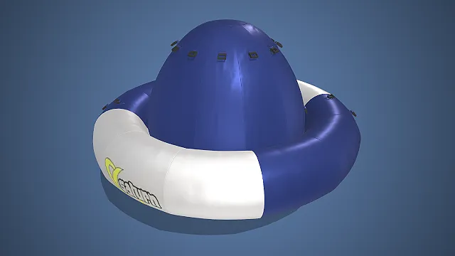 充气攀爬塔模型  水上设施  黑色脚带  水上娱乐道具