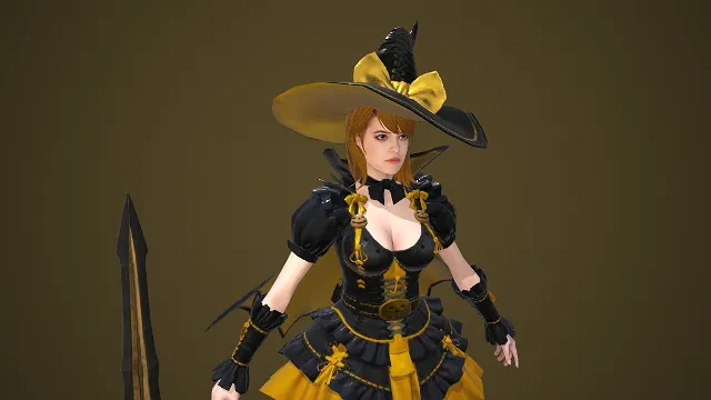 魔女  女性 3D 角色模型  魔纹长剑  诡谲邪魅  反派角色  暗黑奇幻游戏角色