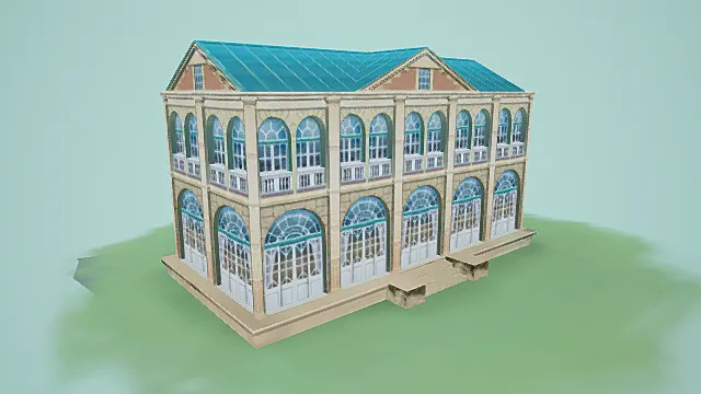 童话欧式风格复古建筑模型