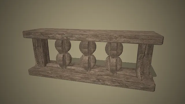复古木质长凳  做旧木纹纹理  中世纪家具  复古工艺