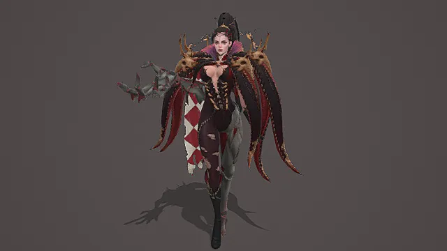 暗黑诡谲法刺：蛛形邪体哥特破布外观