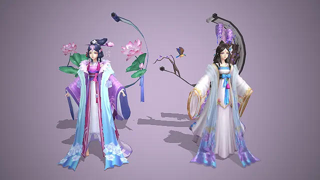 古风仙侠  花鸟元素  汉服华服  温婉仙气