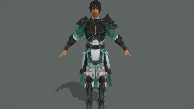 翠纹儒将・俊雅型古风儒将套装