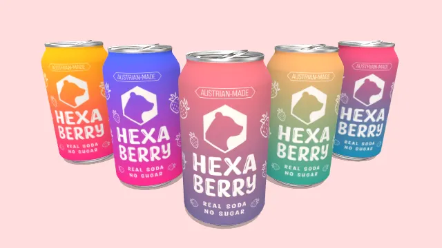 六莓苏打罐汽水饮料零食