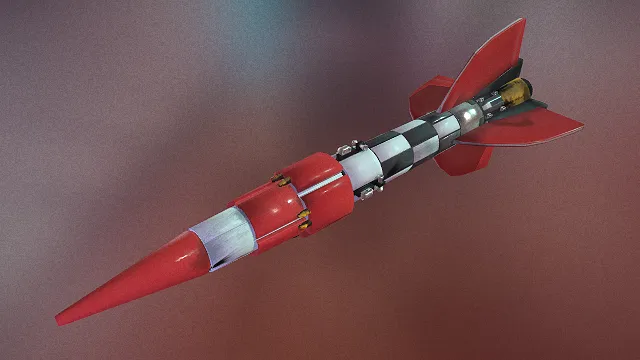 导弹  战争 武器模型 pbr模型 游戏模型