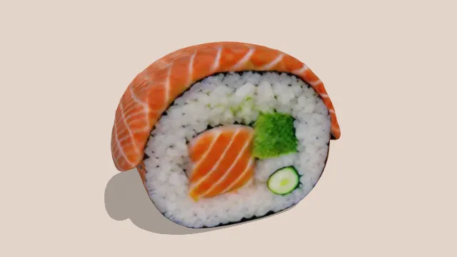 三文鱼寿司食物蔬菜